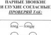 Тест по русскому языку «Парные согласные»