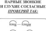 Тест по русскому языку «Парные согласные»